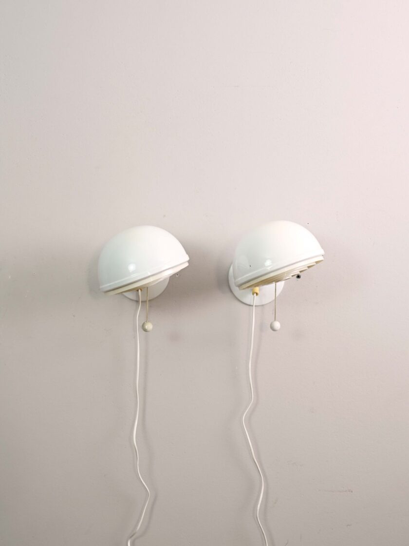 Pair of Scandinavian wall lamps