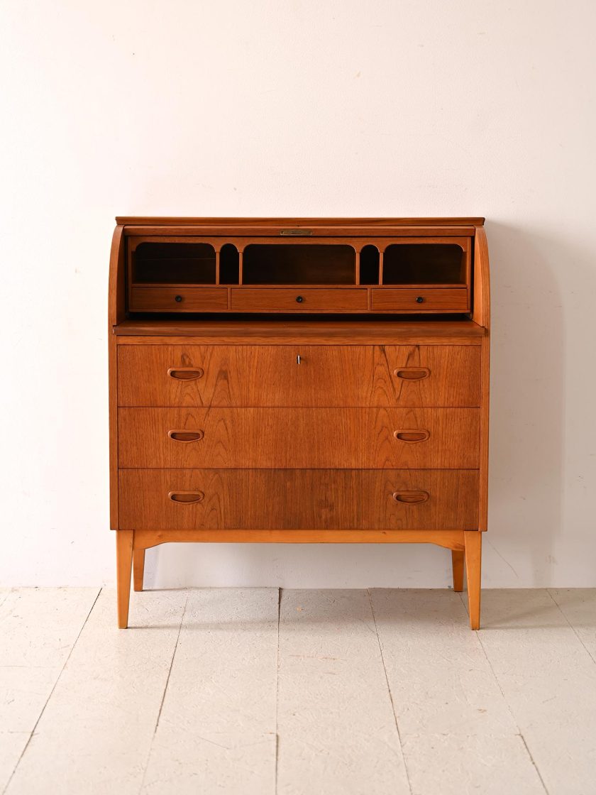 Secretaire anni '60 in teak-b