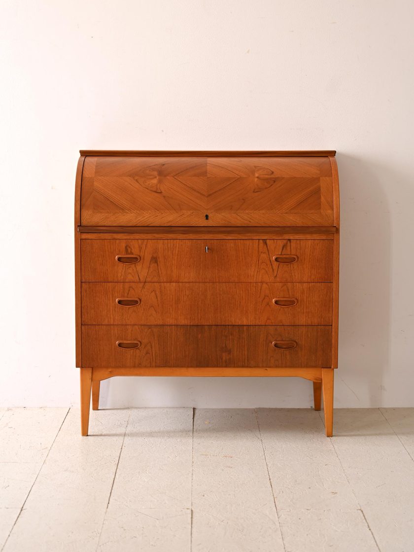 Secretaire anni '60 in teak-c