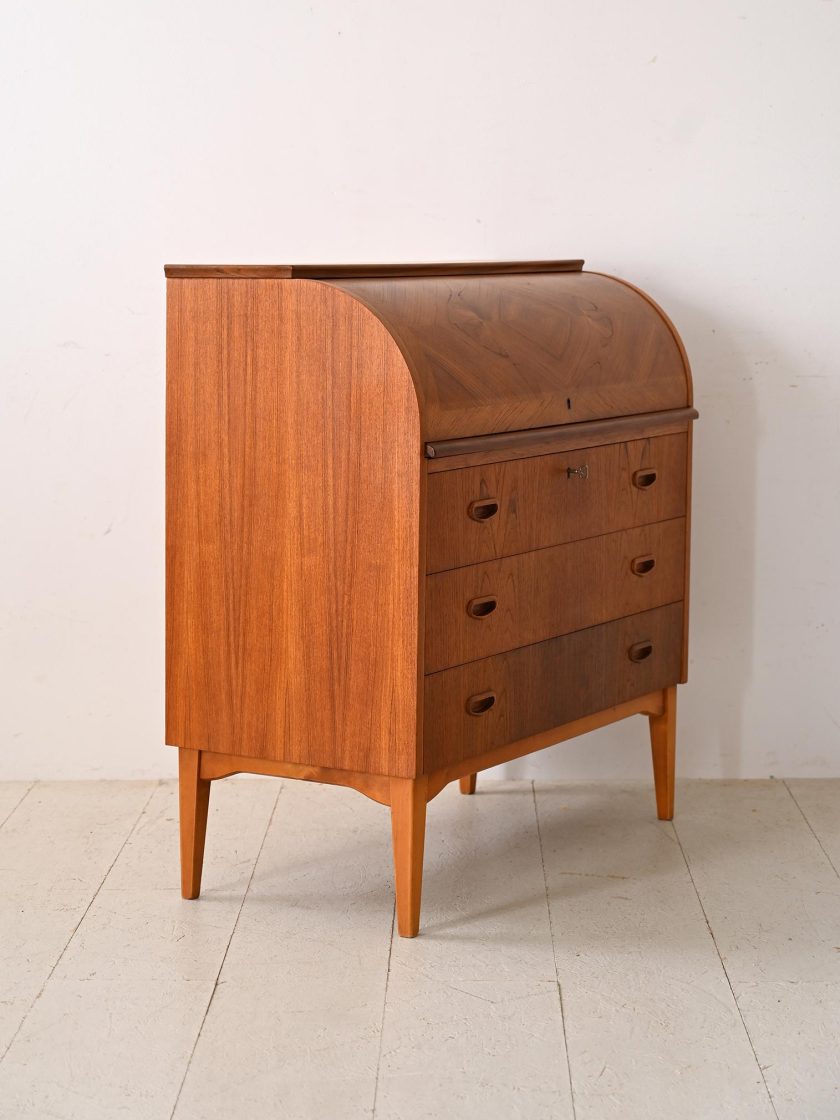 Secretaire anni '60 in teak-d