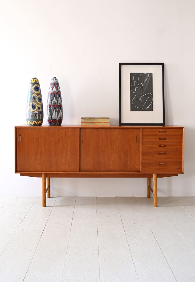 Sideboard scandinavo in teak-a